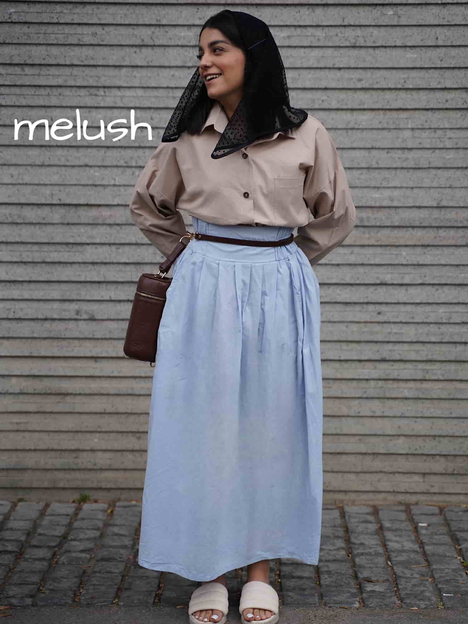 دامن پینترستی لینن نچرال