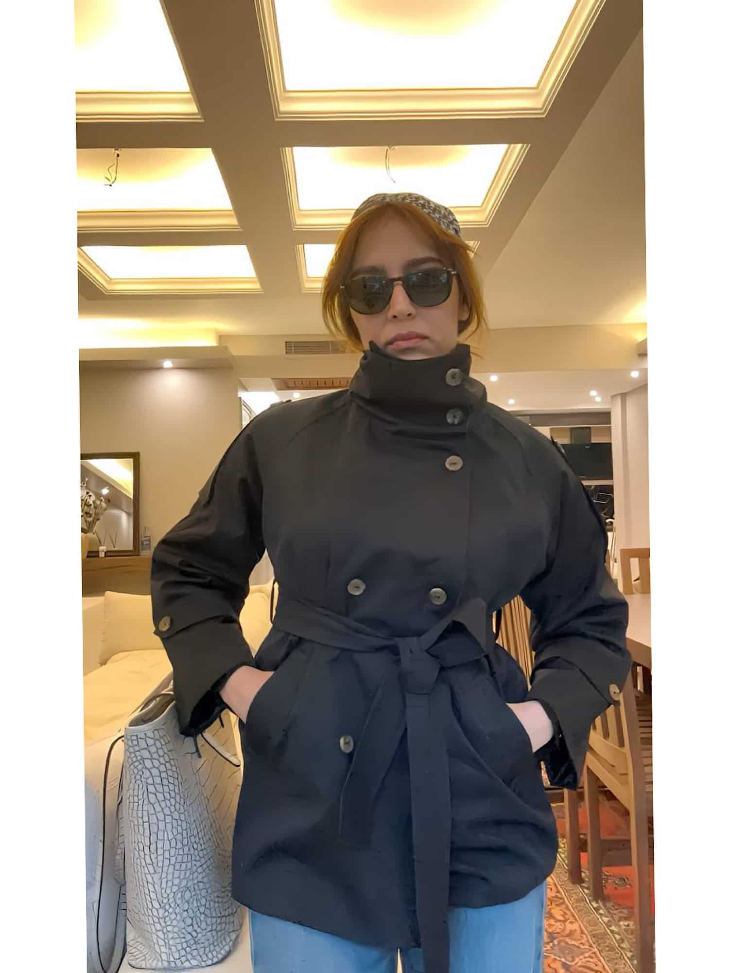 ترنج کت یقه دار