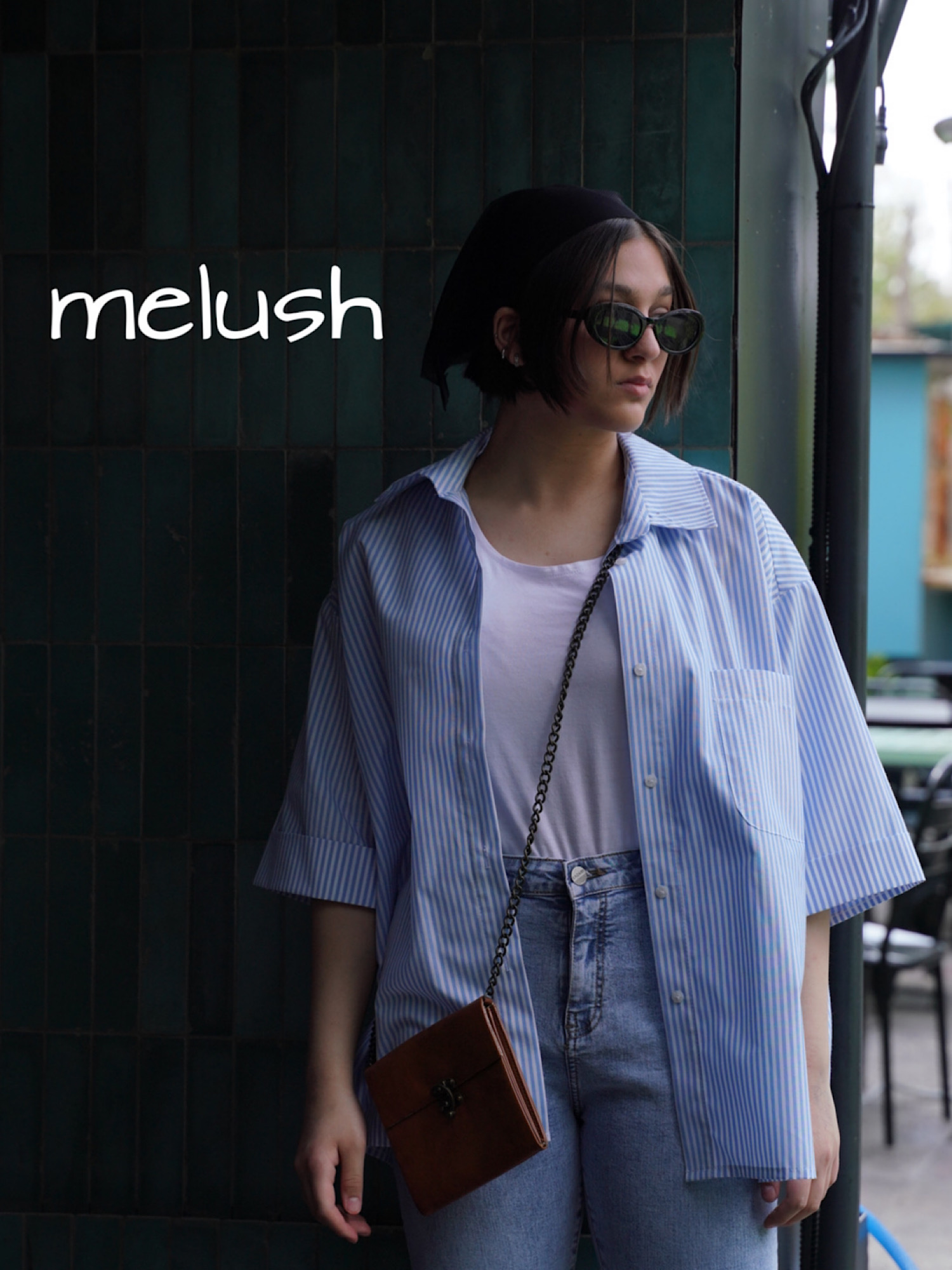 شوميز راه راه نخي ميرا 